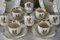 Antique Monogrammed Pastry Plates and Cups from A&M, 1889, Set of 28, Image 7