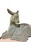 Art Deco Goat with Bird in a Pastoral Scene in Spelter on Marble after Irénée Rochard, 1920-1930s, Image 4