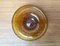 Mid-Century Dutch Antiqua Series Amber Colored Glass Bowl by Max Verboeket for N.V. Kristalunie, 1960s 2