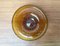 Mid-Century Dutch Antiqua Series Amber Colored Glass Bowl by Max Verboeket for N.V. Kristalunie, 1960s, Image 2