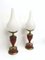 Varnished Metal, Brass and Glass Table Lamps, Italy, 1950s, Set of 2, Image 1