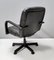 Postmodern Desk Chair in Black Leather by Vico Magistretti for ICF De Padova, 1978, Image 9