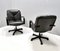 Postmodern Desk Chair in Black Leather by Vico Magistretti for ICF De Padova, 1978 7