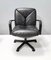 Postmodern Desk Chair in Black Leather by Vico Magistretti for ICF De Padova, 1978 1