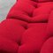 Modulares Sofa aus Rotem Stoff, 1970er, 4er Set 5