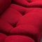 Modular Sofa in Red Fabric, 1970s, Set of 4 6