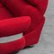 Modular Sofa in Red Fabric, 1970s, Set of 4 10