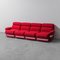 Modular Sofa in Red Fabric, 1970s, Set of 4, Image 1
