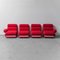 Modular Sofa in Red Fabric, 1970s, Set of 4, Image 2