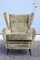 Velvet Lounge Chair attributed to Gio Ponti, 1950s, Image 12