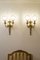 Louis XVI Style Wall Lamps with Parchment Lampshades, 1940s, Set of 2 2