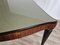 Mid-Century Dining Table in Mahogany with Glass Top and Brass Decorations, 1950 5