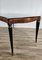 Mid-Century Dining Table in Mahogany with Glass Top and Brass Decorations, 1950, Image 22