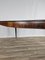Mid-Century Dining Table in Mahogany with Glass Top and Brass Decorations, 1950 15