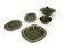 Black Earthenware Serving Set by Antonia Campi, Italy, 1965, Set of 5, Image 1