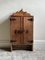 Folk Art Primitive Wooden Wall Cupboard, 1890s 1