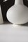 Lámpara de mesa vintage mediana de cristal de Murano esmerilado blanco, años 70, Imagen 9