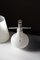 Lámpara de mesa vintage mediana de cristal de Murano esmerilado blanco, años 70, Imagen 7
