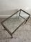 Modern Steel Side Table with Inset Glass Top, 1990s, Image 3