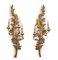 Large Florentine Rocaille Sconces in Gilded Wood, 1990s, Set of 2 1