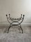 Spanish Wrought Iron Framed Stool, Image 2