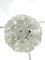 Lámpara de techo Sputnik italiana Flower de cristal de Murano y cromo al estilo de Venini, años 70, Imagen 9