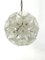 Italian Flower Murano Glass and Chrome Sputnik Ceiling Light in the style of Venini, 1970s 1