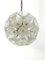 Lámpara de techo Sputnik italiana Flower de cristal de Murano y cromo al estilo de Venini, años 70, Imagen 1
