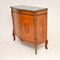 French Burr Walnut Cabinet with Marble Top, 1930s 4