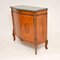 French Burr Walnut Cabinet with Marble Top, 1930s, Image 4