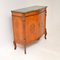 French Burr Walnut Cabinet with Marble Top, 1930s 3