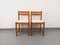 Pine Chairs with Fabric Seats, 1970s, Set of 2, Image 14
