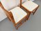 Pine Chairs with Fabric Seats, 1970s, Set of 2, Image 8
