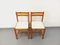 Kiefernholz Stühle mit Stoffsitzen, 1970er, 2er Set 16