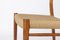 Danish Wood and Papercord Chair by Niels Moller, 1950s 5