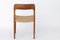 Danish Wood and Papercord Chair by Niels Moller, 1950s 3