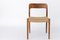 Danish Wood and Papercord Chair by Niels Moller, 1950s, Image 1