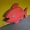 Large Orange Wooden Fish, 1990s 2