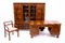 Art Deco Cabinet, Desk and Chair, Poland, 1930s, Set of 3 1
