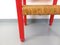 Italienischer Sessel aus Rotem Holz & Stroh im Stil von Vico Magistretti, 1970er 12