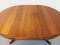 Scandinavian Extendable Round Table in Teak and Walnut, 1960s 2