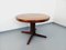 Scandinavian Extendable Round Table in Teak and Walnut, 1960s, Image 12