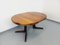 Scandinavian Extendable Round Table in Teak and Walnut, 1960s 13