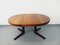 Scandinavian Extendable Round Table in Teak and Walnut, 1960s 16