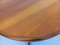 Scandinavian Extendable Round Table in Teak and Walnut, 1960s 3