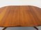 Scandinavian Extendable Round Table in Teak and Walnut, 1960s 4