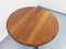 Scandinavian Extendable Round Table in Teak and Walnut, 1960s 6