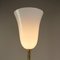 Lampada da terra Art Déco in ottone con paralume in vetro opalino, Francia, anni '20, Immagine 5