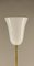 Lampada da terra Art Déco in ottone con paralume in vetro opalino, Francia, anni '20, Immagine 7