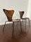 Sedia N. 3107 in teak di Arne Jacobsen per Fritz Hansen, 1966, Immagine 4